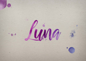 Luna Watercolor Name DP