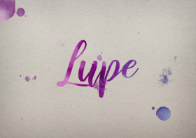 Lupe Watercolor Name DP