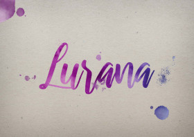 Lurana Watercolor Name DP