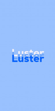 Name DP: Luster