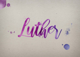 Luther Watercolor Name DP
