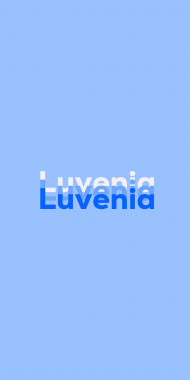 Name DP: Luvenia