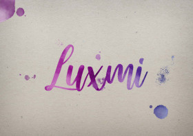 Luxmi Watercolor Name DP