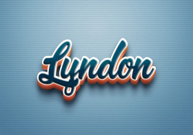 Cursive Name DP: Lyndon