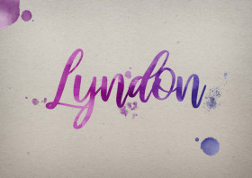 Lyndon Watercolor Name DP