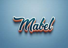 Cursive Name DP: Mabel