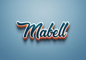 Cursive Name DP: Mabell