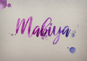 Mabiya Watercolor Name DP