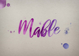 Mable Watercolor Name DP