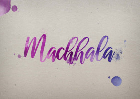 Machhala Watercolor Name DP