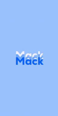Name DP: Mack