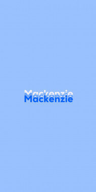 Name DP: Mackenzie