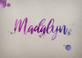 Madalyn Watercolor Name DP
