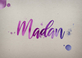 Madan Watercolor Name DP