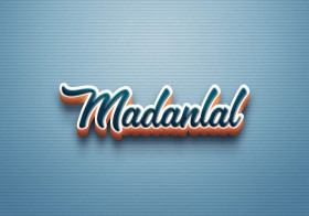 Cursive Name DP: Madanlal