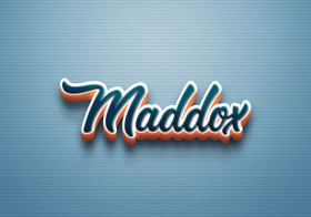 Cursive Name DP: Maddox