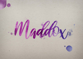 Maddox Watercolor Name DP