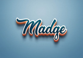 Cursive Name DP: Madge