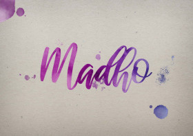 Madho Watercolor Name DP