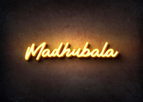 Glow Name Profile Picture for Madhubala