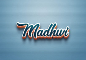 Cursive Name DP: Madhwi