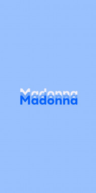 Name DP: Madonna