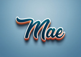 Cursive Name DP: Mae