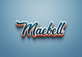 Cursive Name DP: Maebell