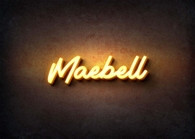 Glow Name Profile Picture for Maebell