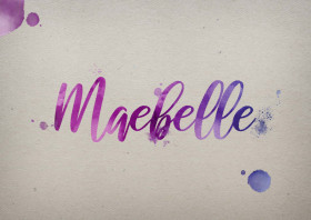 Maebelle Watercolor Name DP