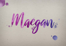Maegan Watercolor Name DP