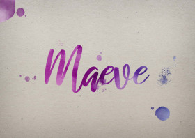 Maeve Watercolor Name DP