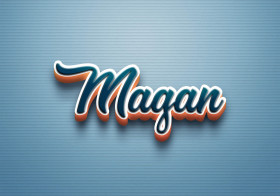 Cursive Name DP: Magan