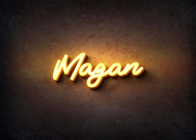 Glow Name Profile Picture for Magan