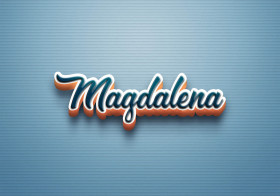 Cursive Name DP: Magdalena