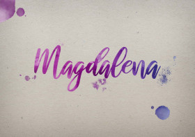 Magdalena Watercolor Name DP