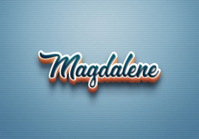 Cursive Name DP: Magdalene