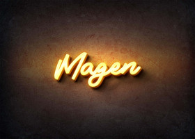 Glow Name Profile Picture for Magen