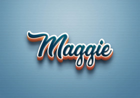 Cursive Name DP: Maggie