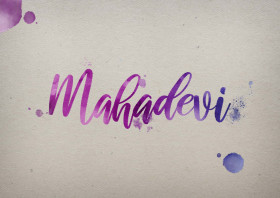 Mahadevi Watercolor Name DP