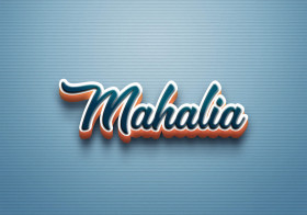 Cursive Name DP: Mahalia