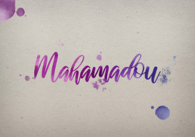 Mahamadou Watercolor Name DP