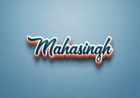 Cursive Name DP: Mahasingh