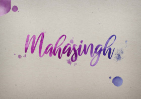 Mahasingh Watercolor Name DP