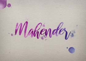 Mahender Watercolor Name DP