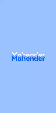 Name DP: Mahender