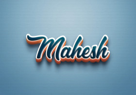 Cursive Name DP: Mahesh