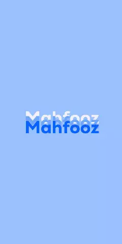 Name DP: Mahfooz