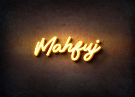 Glow Name Profile Picture for Mahfuj