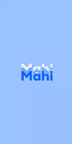 Name DP: Mahi